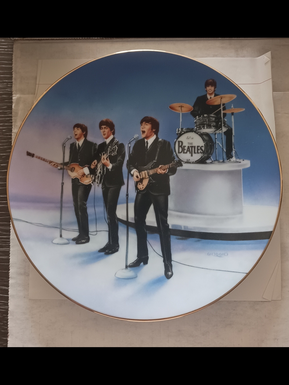 The Bradford Exchange Delphi Signed Limited Beatles Tribute Collectible Plate